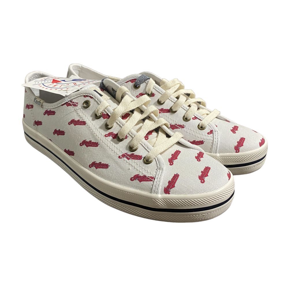 Keds X MLB Cleveland Indians Kickstart Women's Size 5 Repeat Logo Sneakers